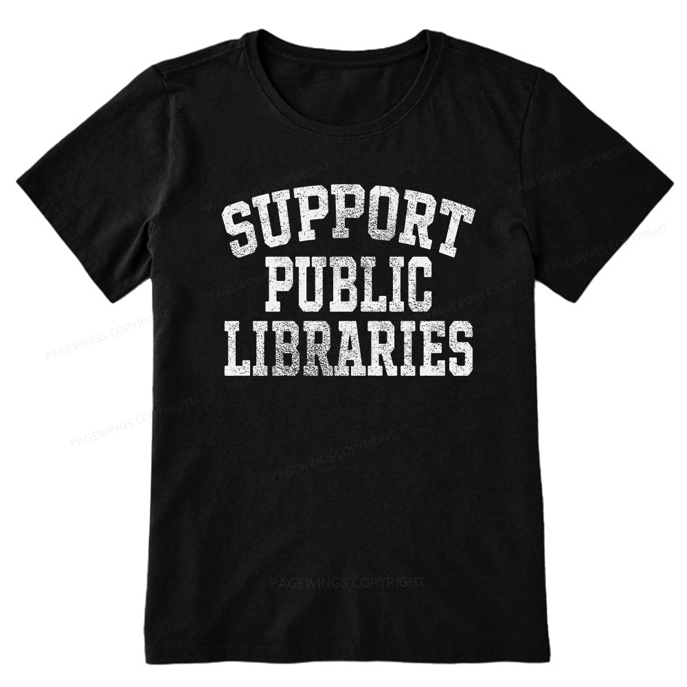 Pagewings Support Public Libraries Unisex Classic T-shirt