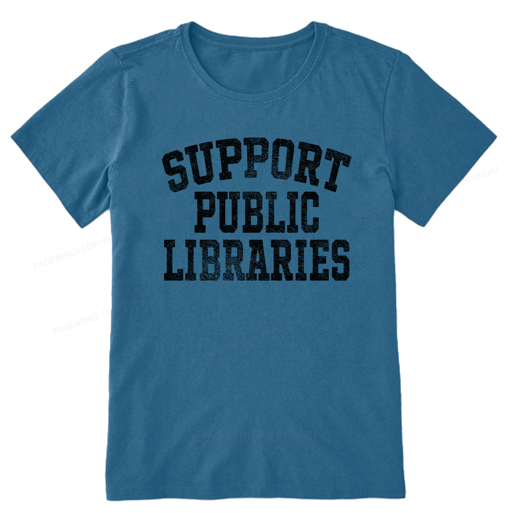Pagewings Support Public Libraries Unisex Classic T-shirt