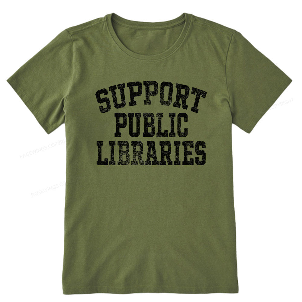 Pagewings Support Public Libraries Unisex Classic T-shirt