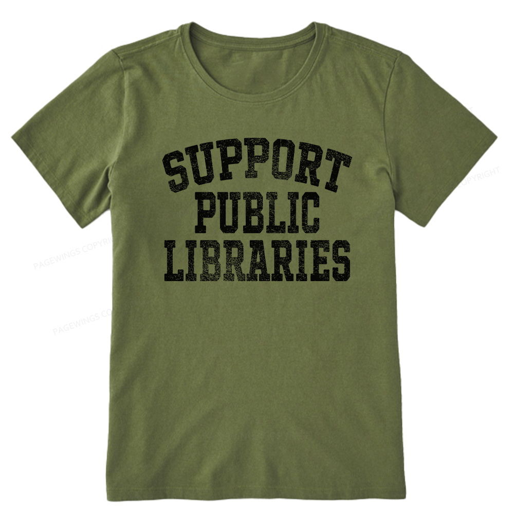 Pagewings Support Public Libraries Unisex Classic T-shirt