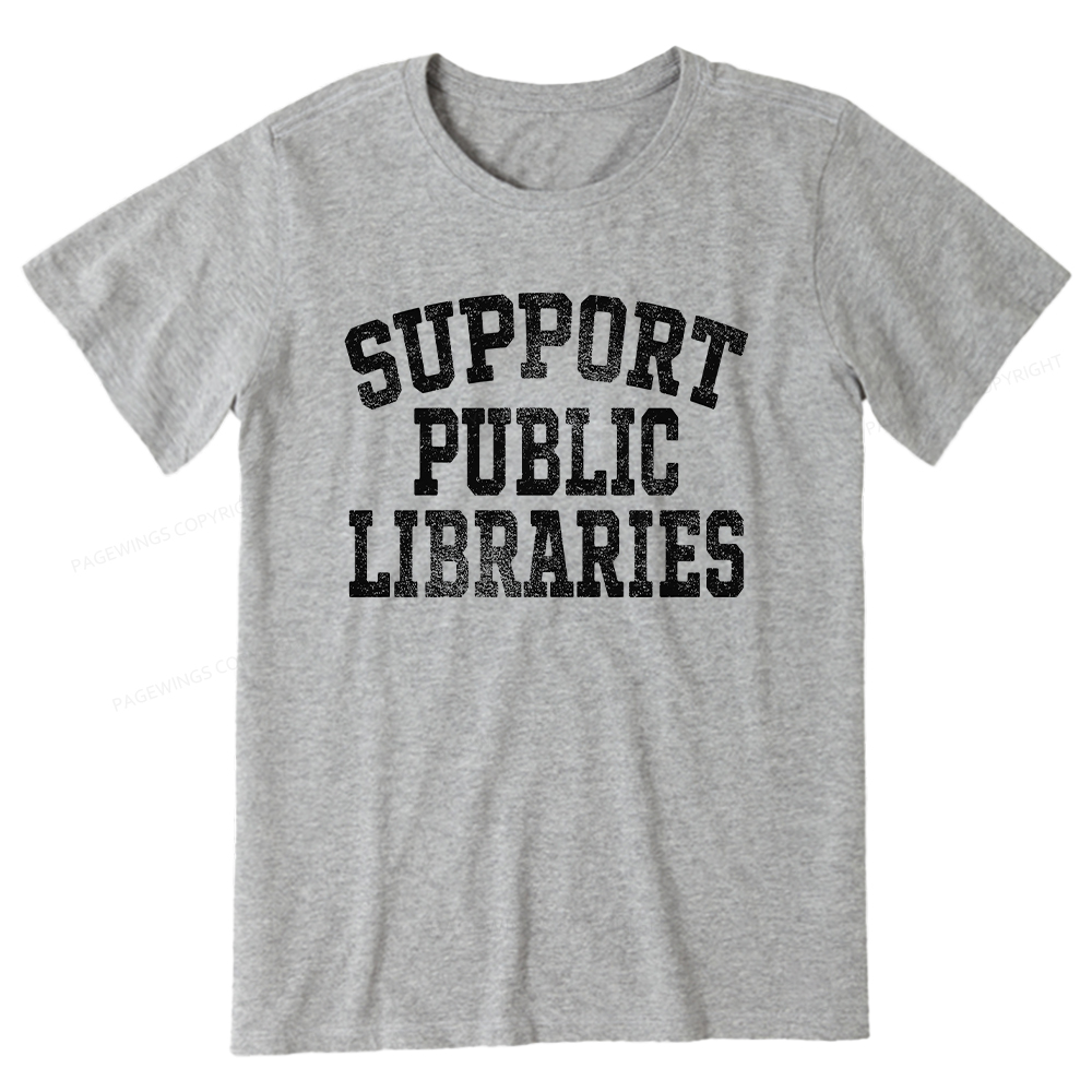Pagewings Support Public Libraries Unisex Classic T-shirt