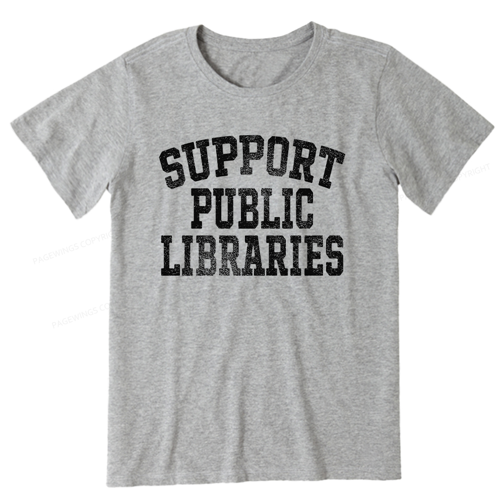 Pagewings Support Public Libraries Unisex Classic T-shirt