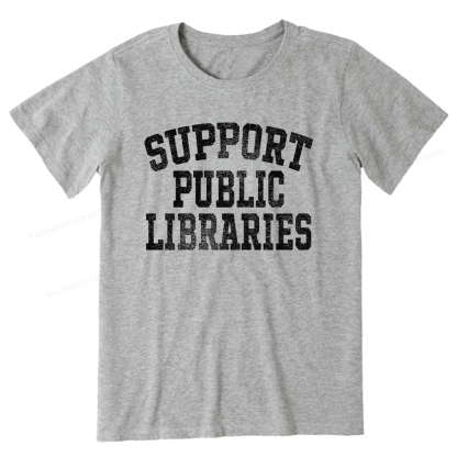 Pagewings Support Public Libraries Unisex Classic T-shirt