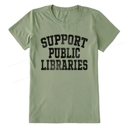 Pagewings Support Public Libraries Unisex Classic T-shirt