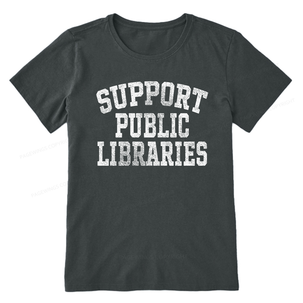 Pagewings Support Public Libraries Unisex Classic T-shirt