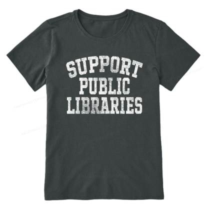 Pagewings Support Public Libraries Unisex Classic T-shirt