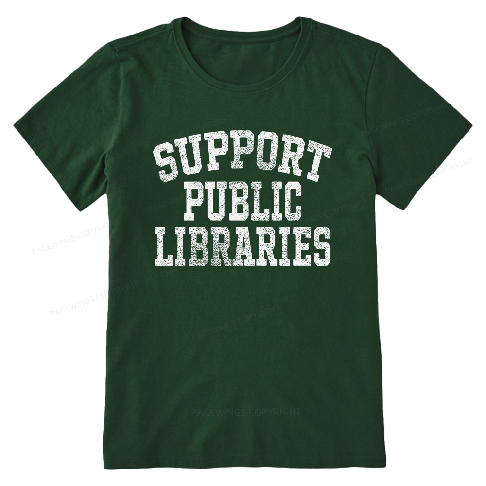 Pagewings Support Public Libraries Unisex Classic T-shirt