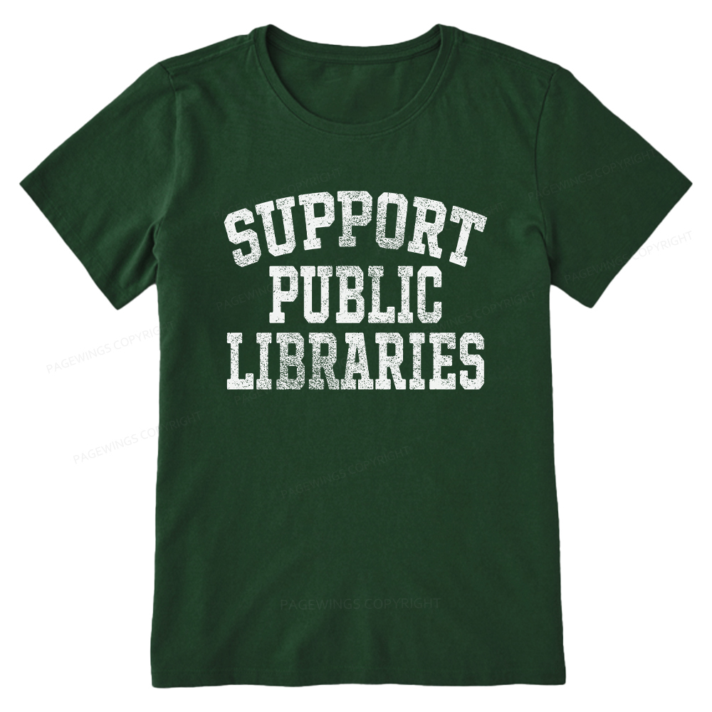 Pagewings Support Public Libraries Unisex Classic T-shirt