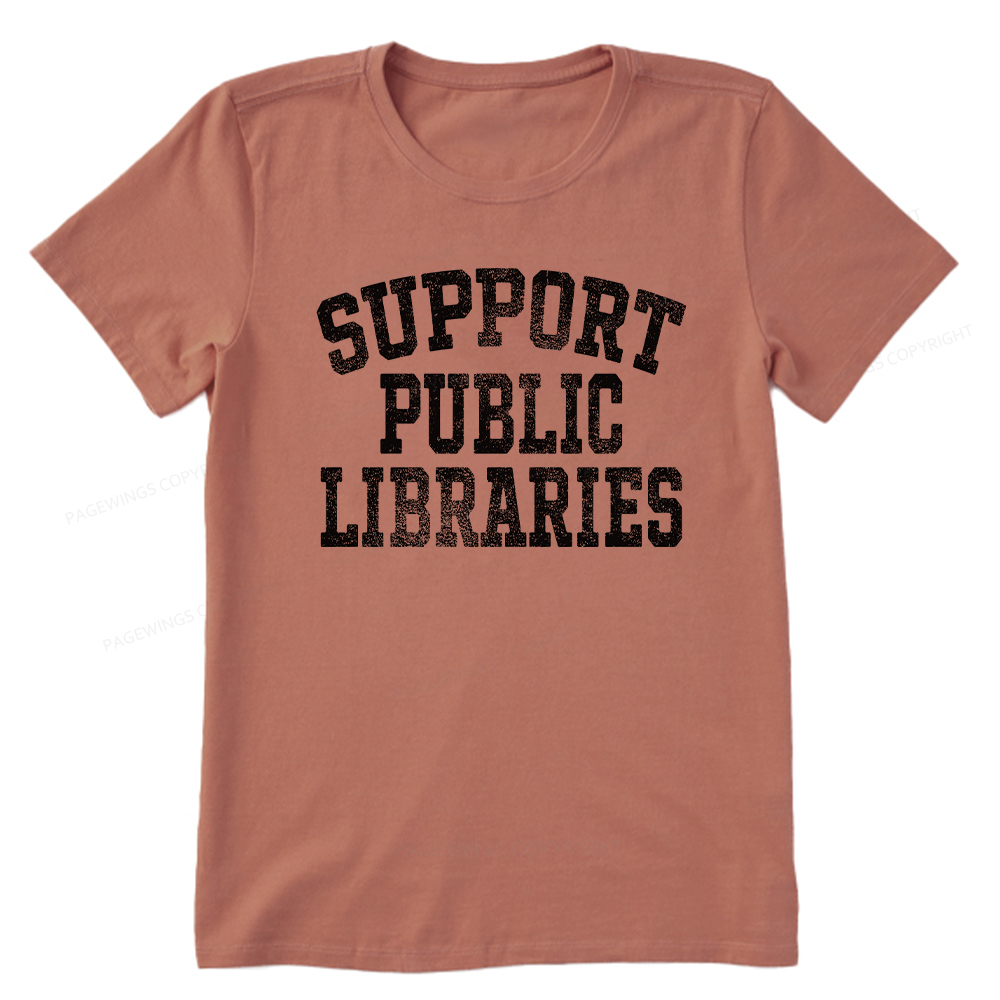 Pagewings Support Public Libraries Unisex Classic T-shirt
