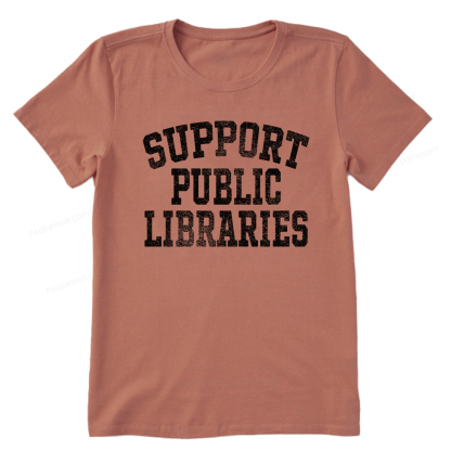 Pagewings Support Public Libraries Unisex Classic T-shirt
