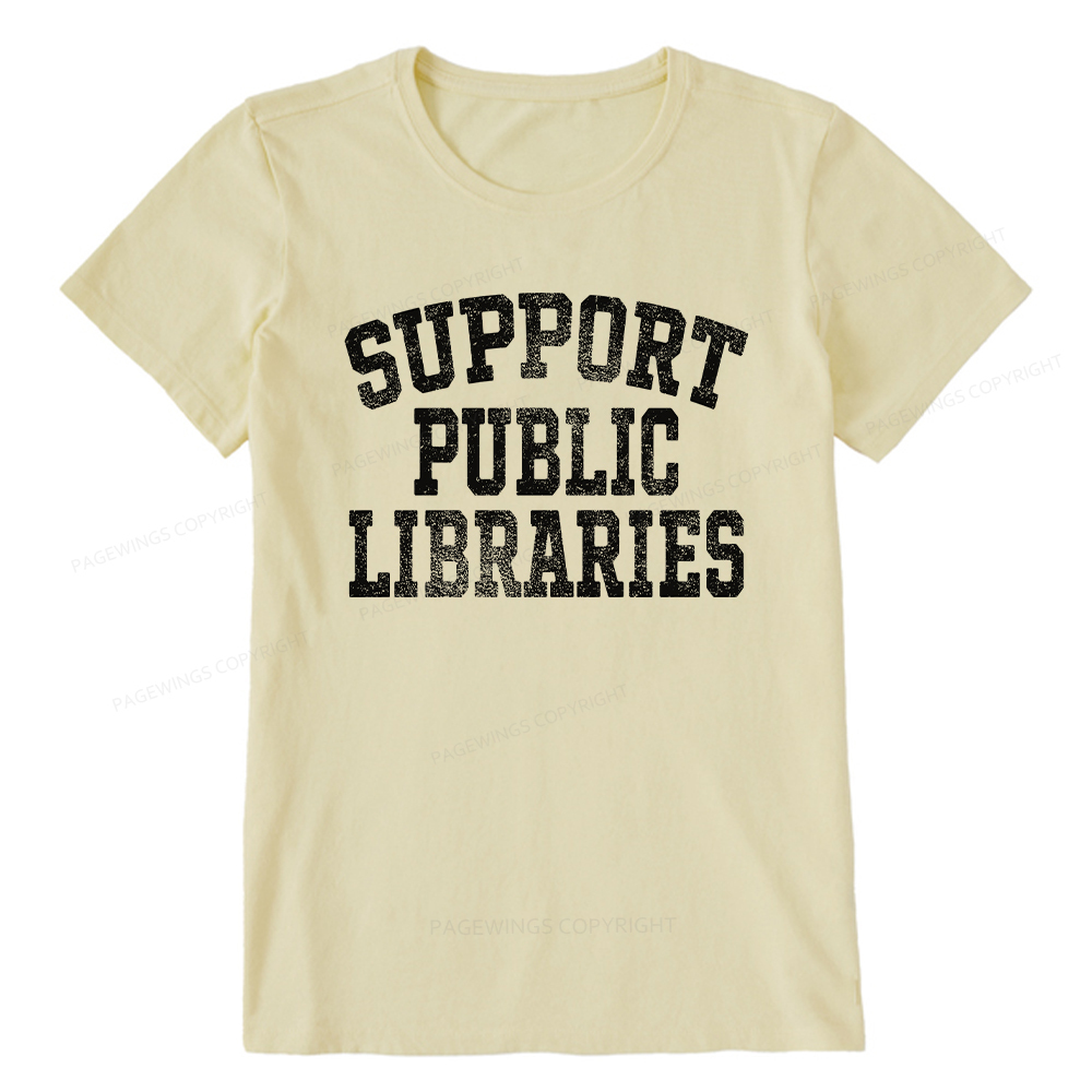 Pagewings Support Public Libraries Unisex Classic T-shirt