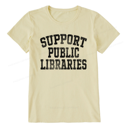 Pagewings Support Public Libraries Unisex Classic T-shirt