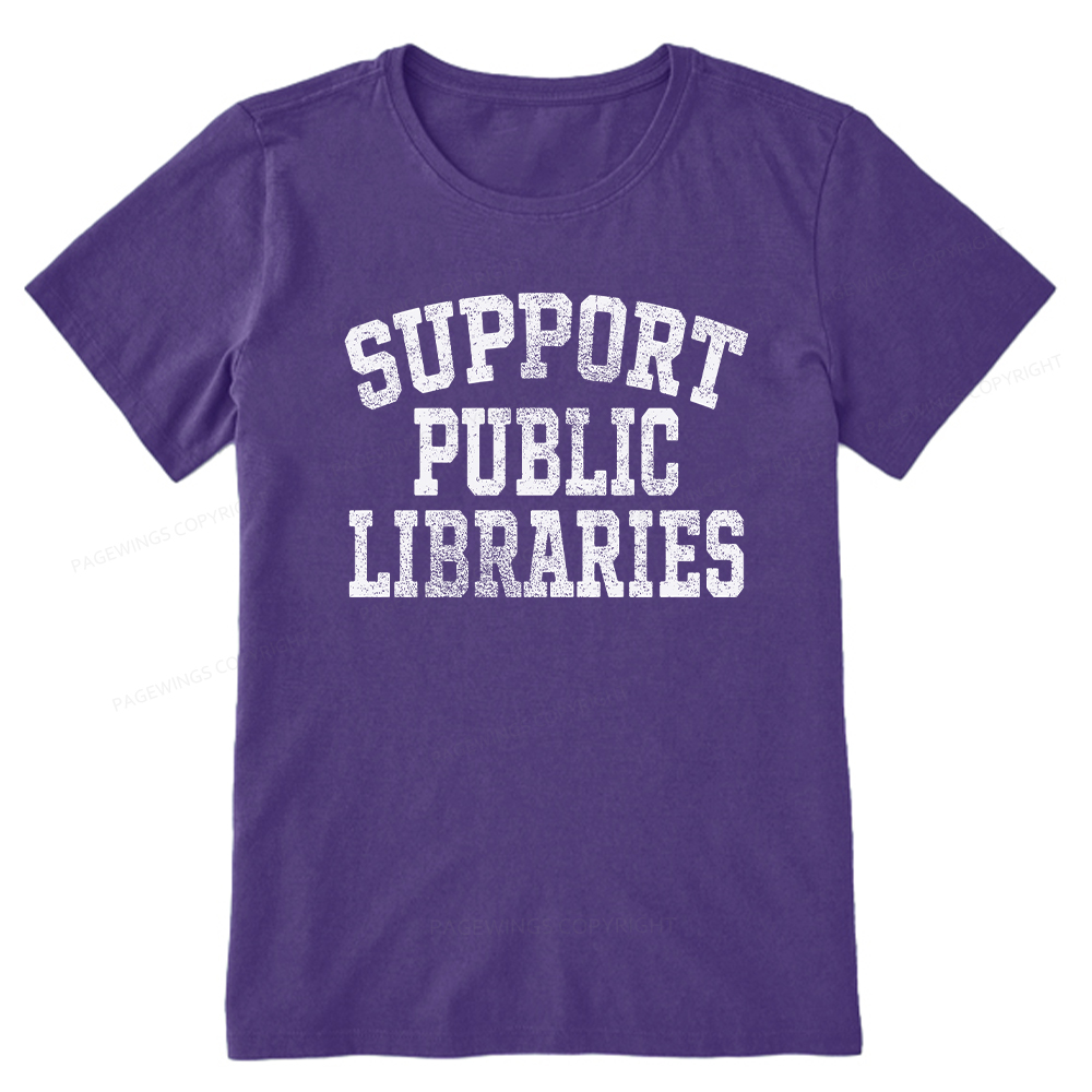 Pagewings Support Public Libraries Unisex Classic T-shirt