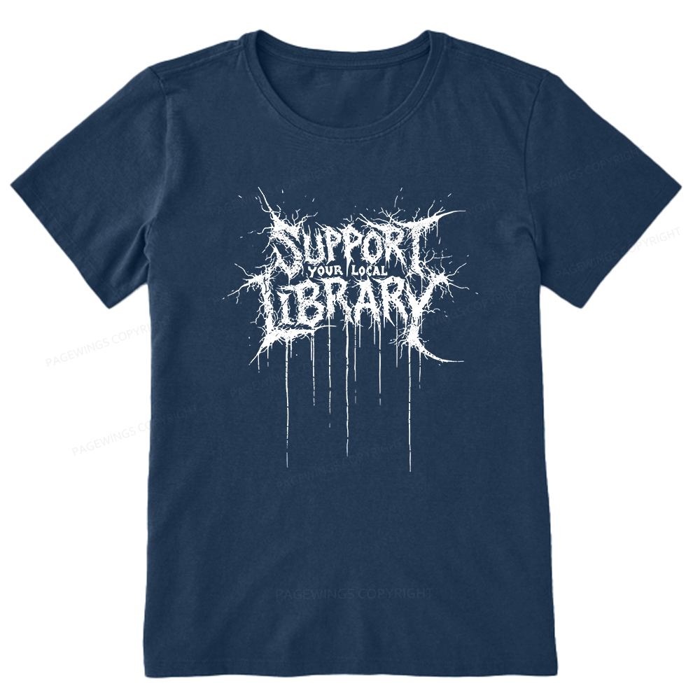 Pagewings Support Your Local Library Unisex Classic T-shirt