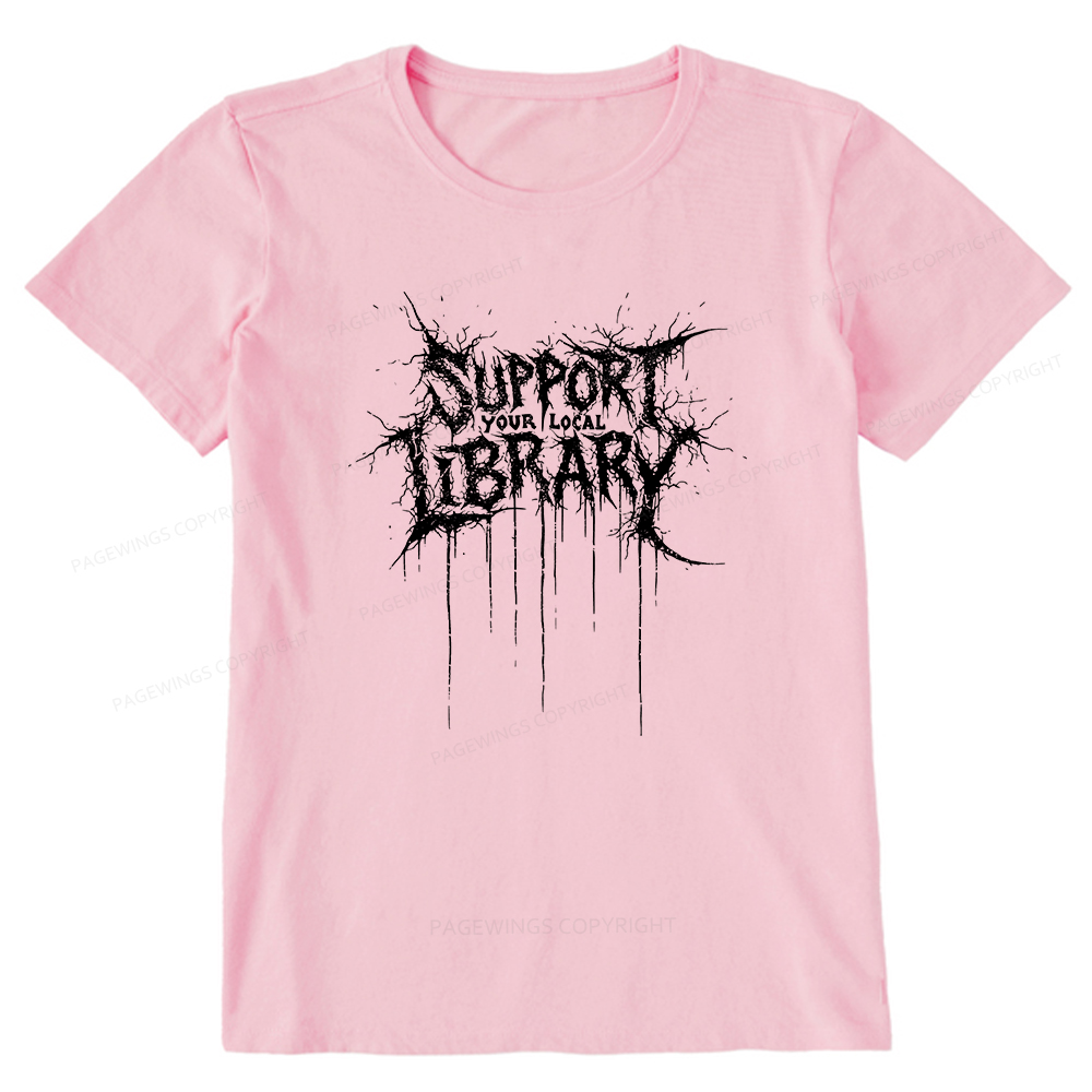Pagewings Support Your Local Library Unisex Classic T-shirt
