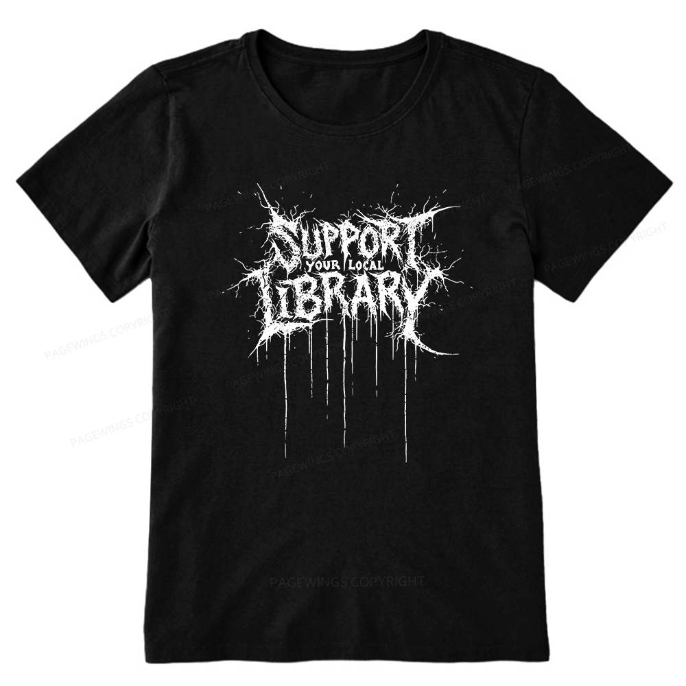 Pagewings Support Your Local Library Unisex Classic T-shirt