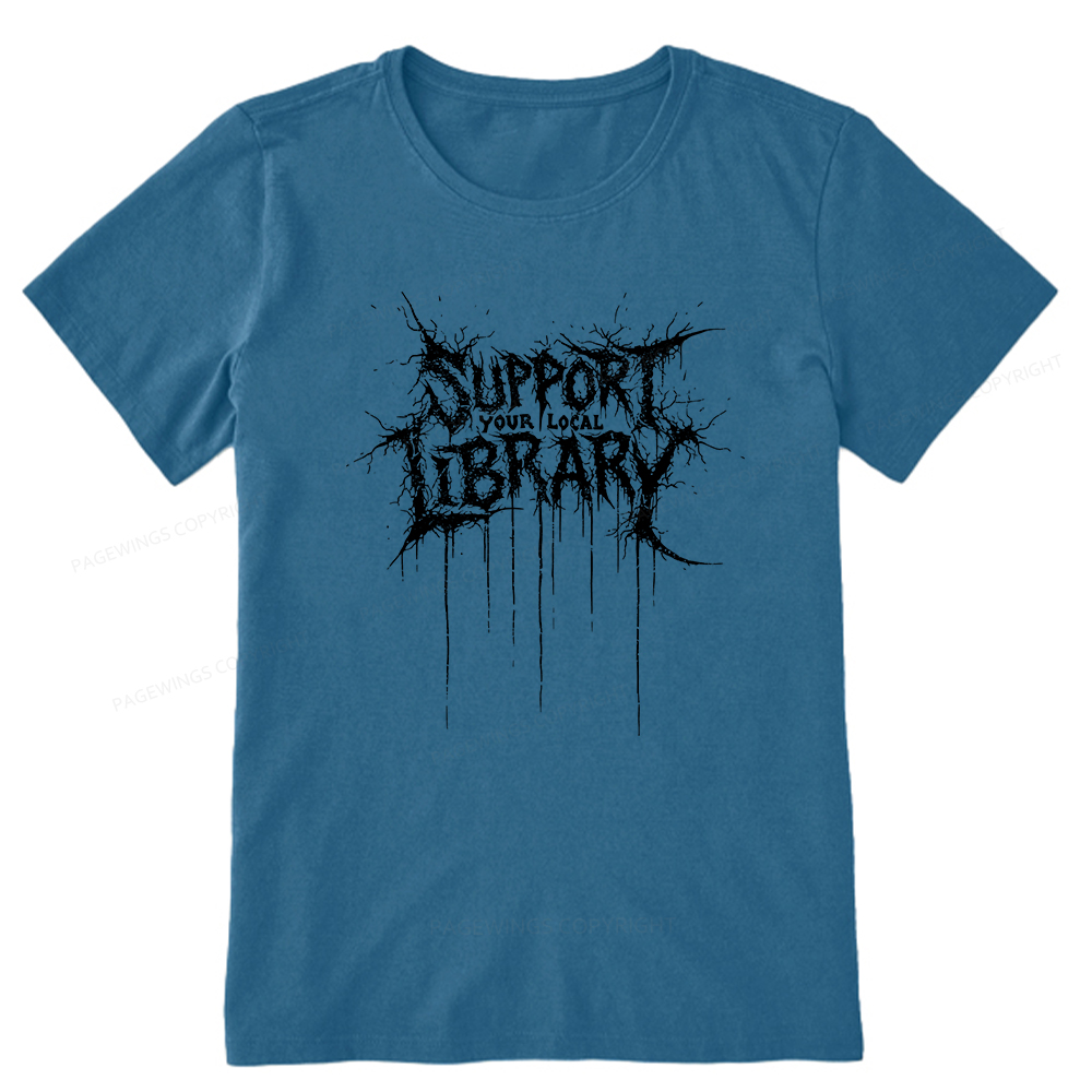 Pagewings Support Your Local Library Unisex Classic T-shirt