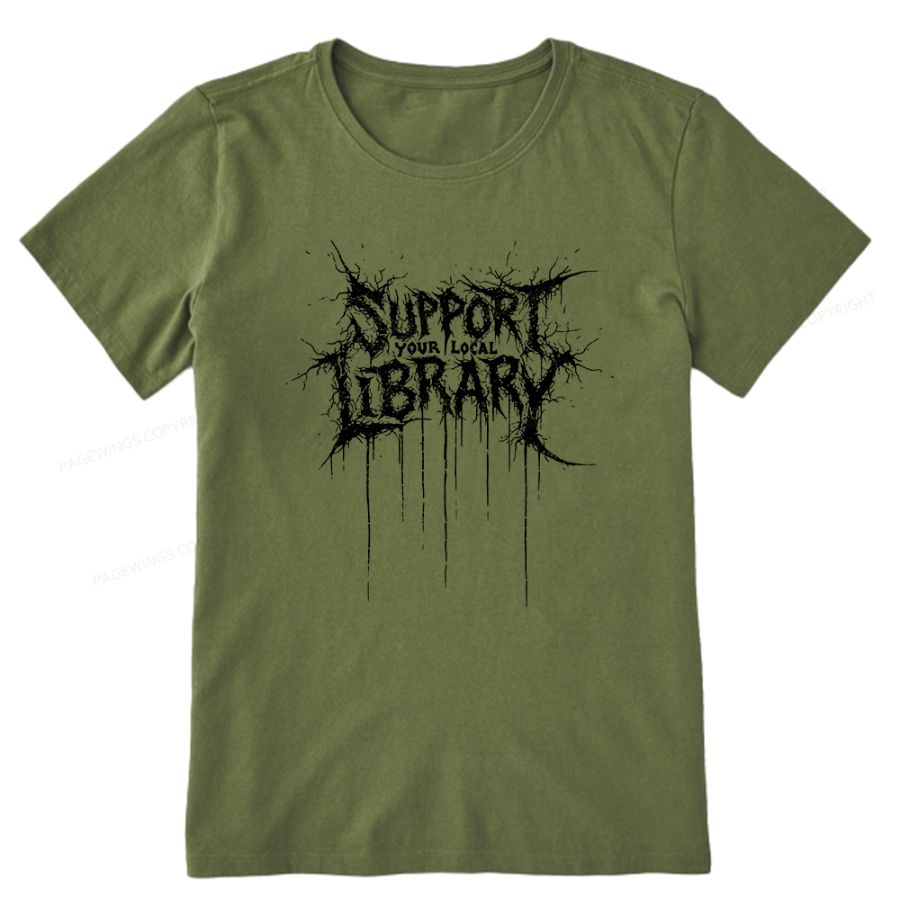 Pagewings Support Your Local Library Unisex Classic T-shirt