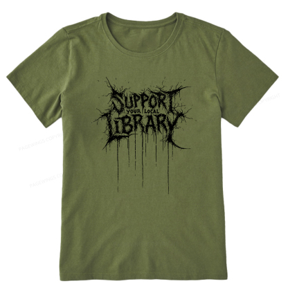 Pagewings Support Your Local Library Unisex Classic T-shirt
