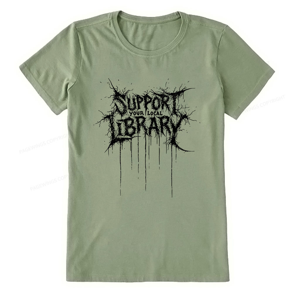 Pagewings Support Your Local Library Unisex Classic T-shirt