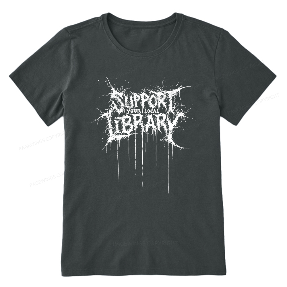Pagewings Support Your Local Library Unisex Classic T-shirt