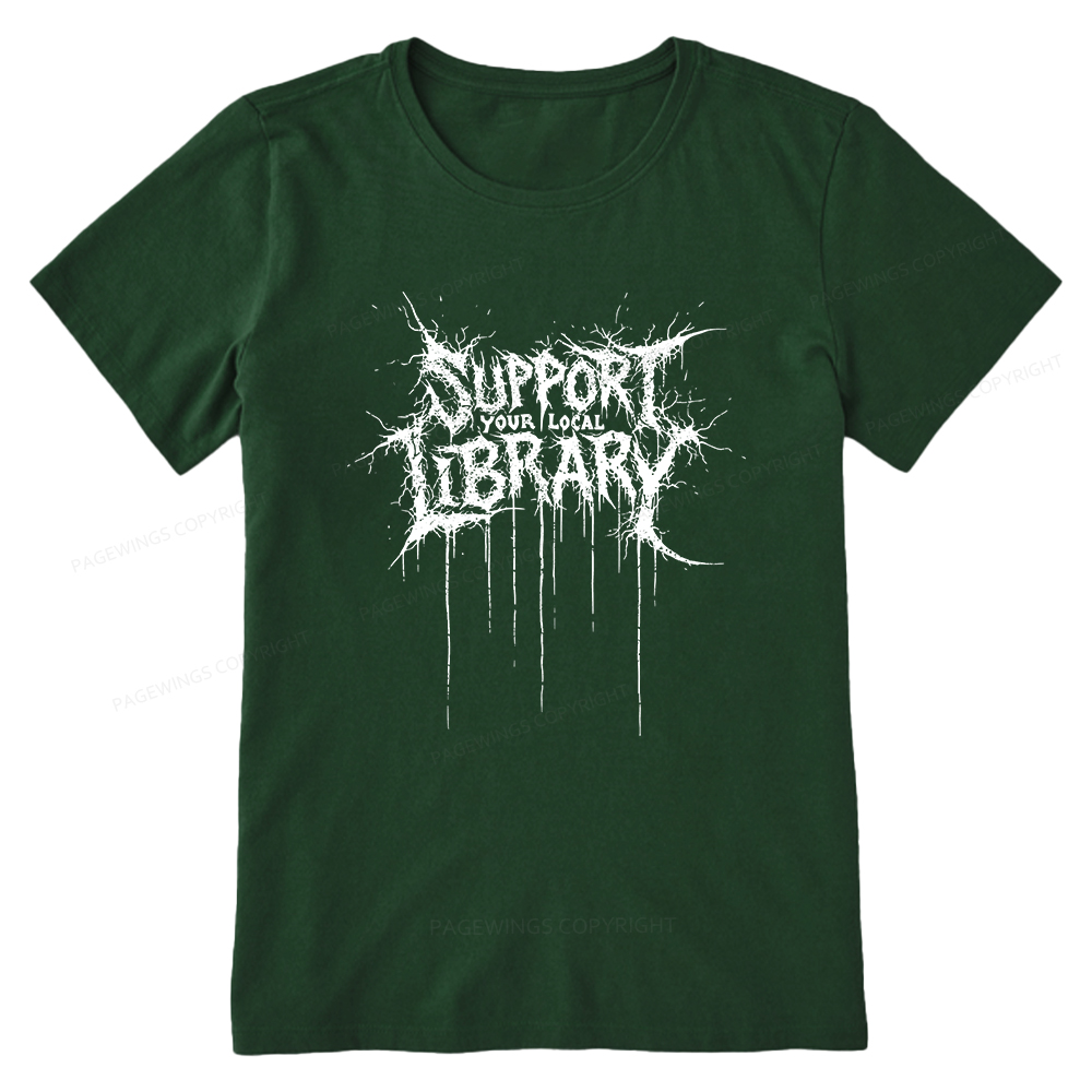 Pagewings Support Your Local Library Unisex Classic T-shirt
