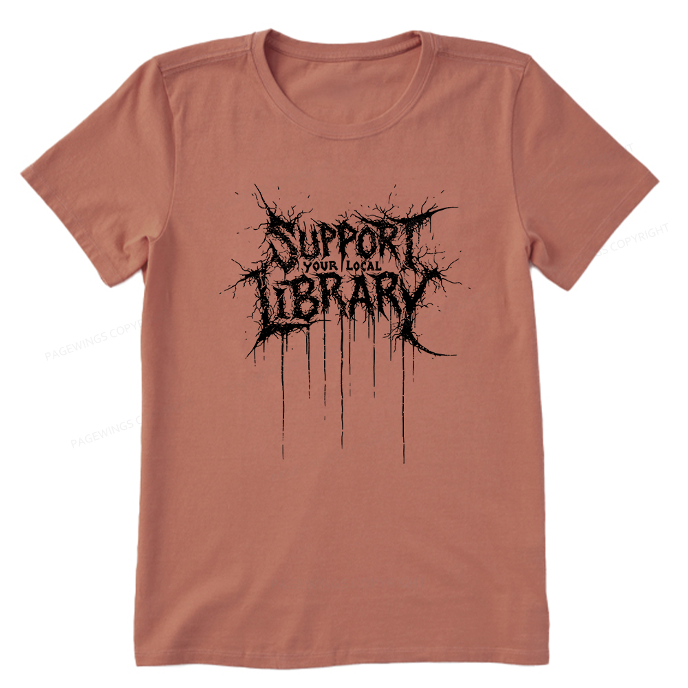 Pagewings Support Your Local Library Unisex Classic T-shirt