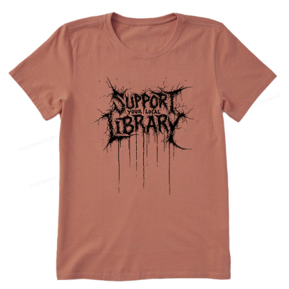 Pagewings Support Your Local Library Unisex Classic T-shirt