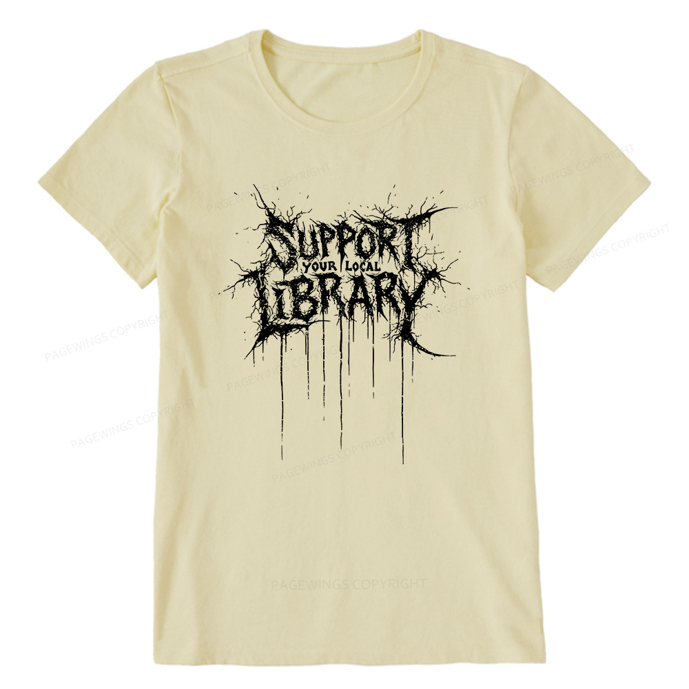 Pagewings Support Your Local Library Unisex Classic T-shirt