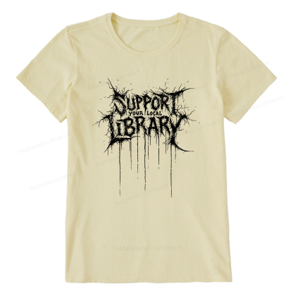Pagewings Support Your Local Library Unisex Classic T-shirt