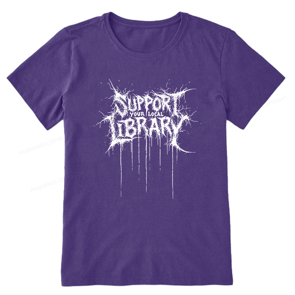 Pagewings Support Your Local Library Unisex Classic T-shirt