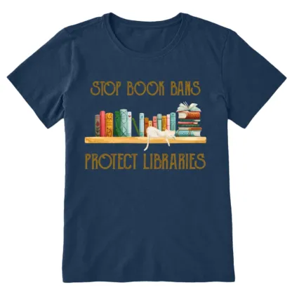 Pagewings Stop Book Bans Protect Libraries Unisex Classic T-shirt