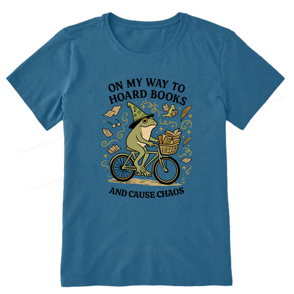 Pagewings On My Way To Hoard Books And Cause Chaos Unisex Classic T-shirt