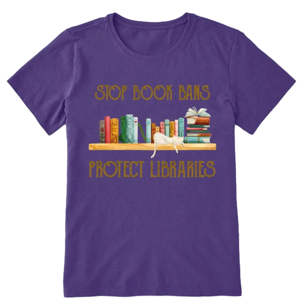 Pagewings Stop Book Bans Protect Libraries Unisex Classic T-shirt