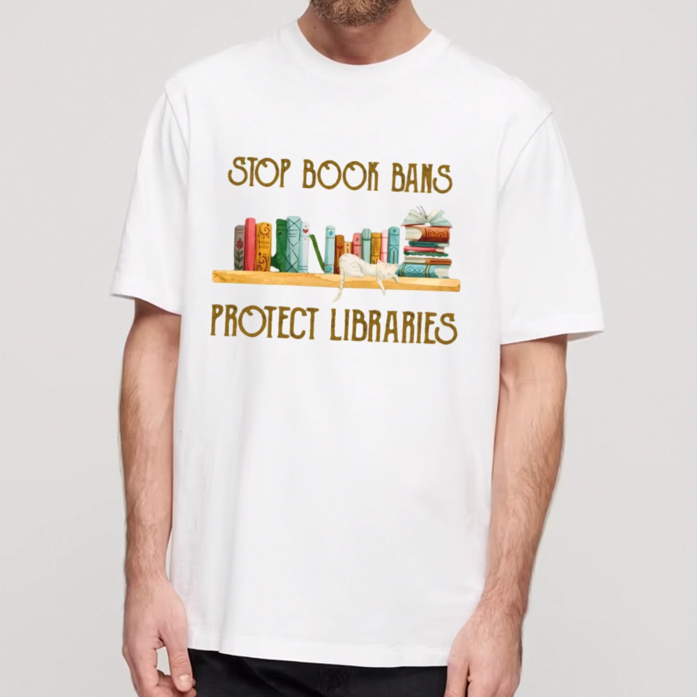 Pagewings Stop Book Bans Protect Libraries Unisex Classic T-shirt