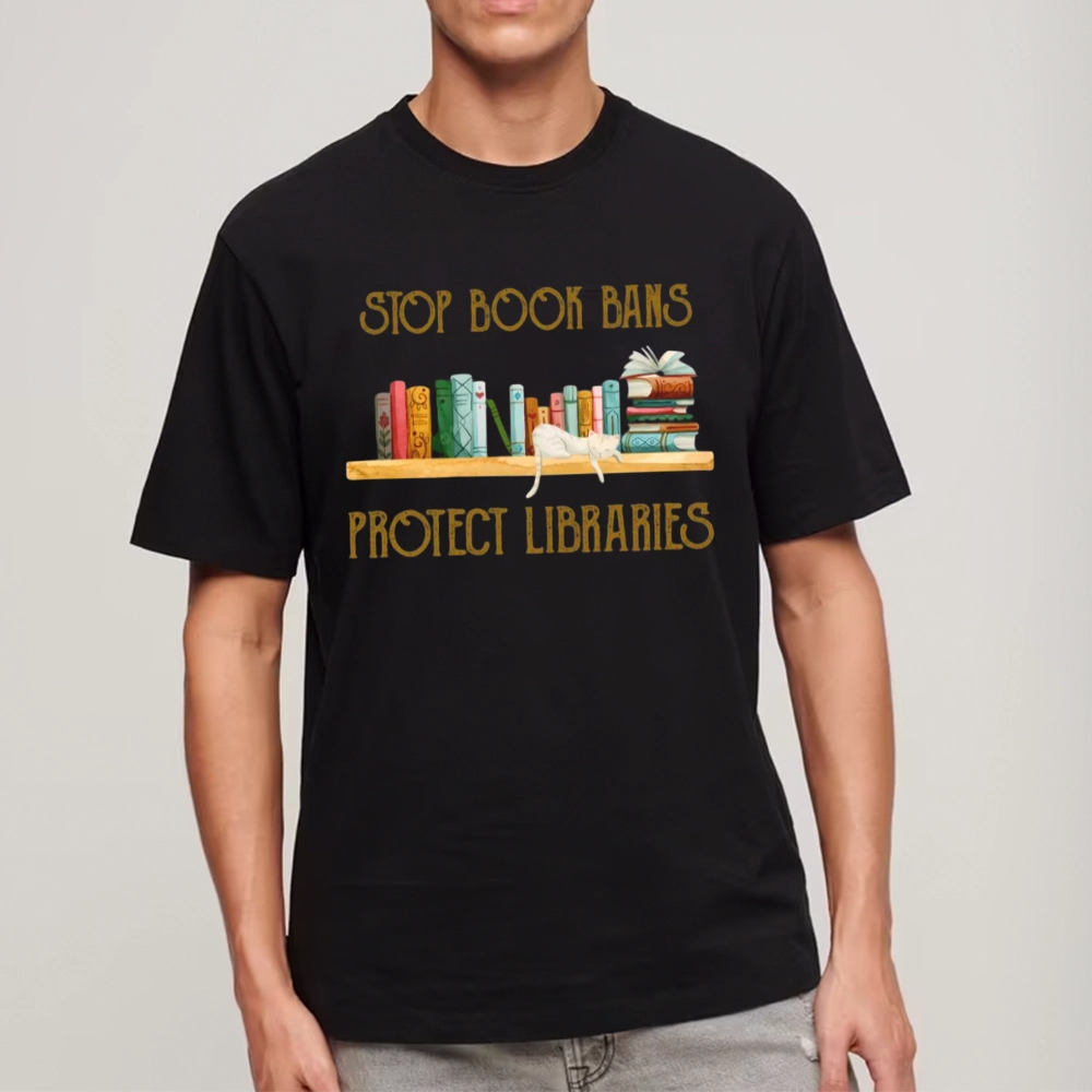 Pagewings Stop Book Bans Protect Libraries Unisex Classic T-shirt
