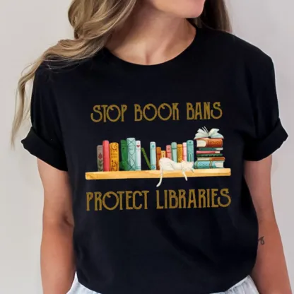 Pagewings Stop Book Bans Protect Libraries Unisex Classic T-shirt