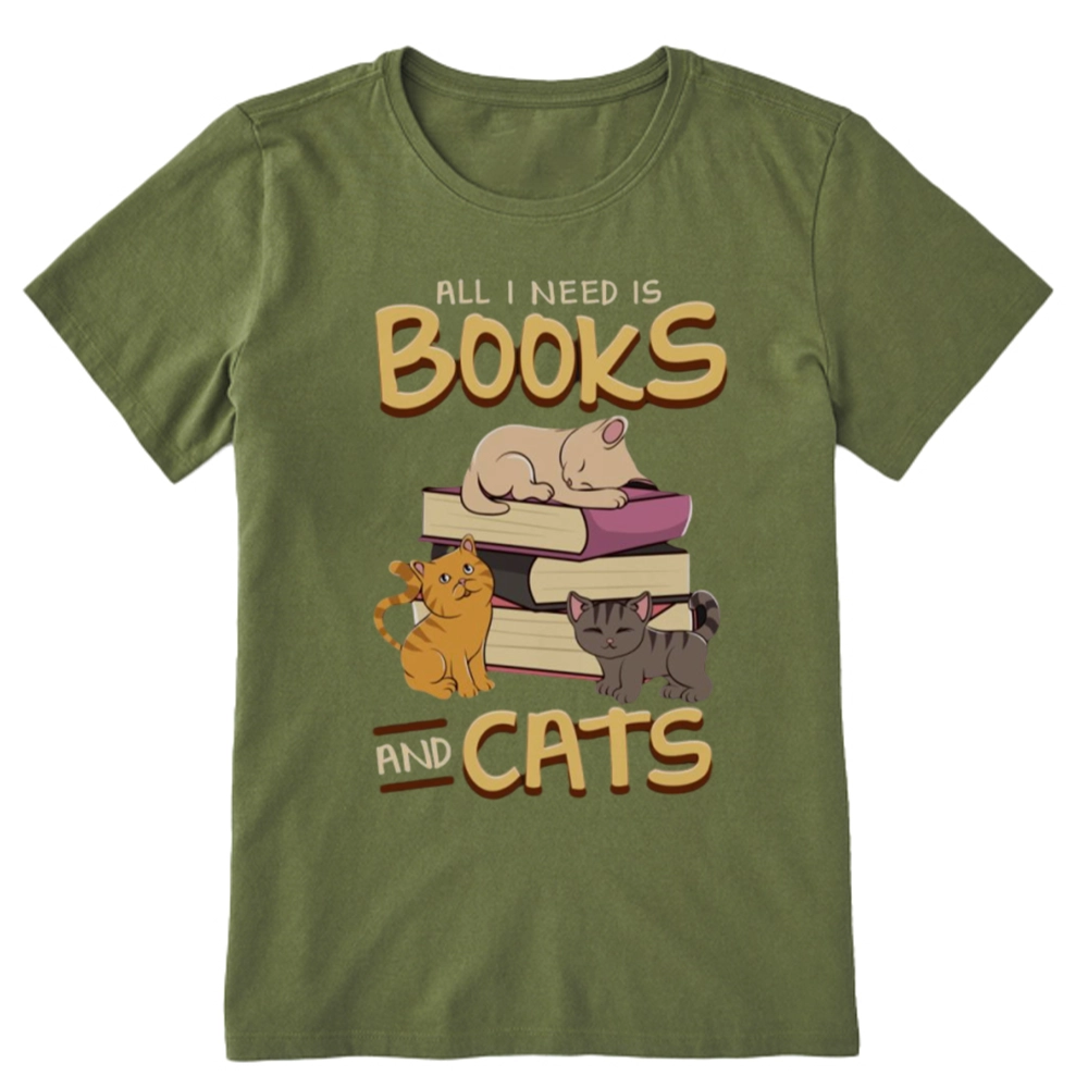 Pagewings All I Need Is Books And Cats Unisex Classic T-shirt