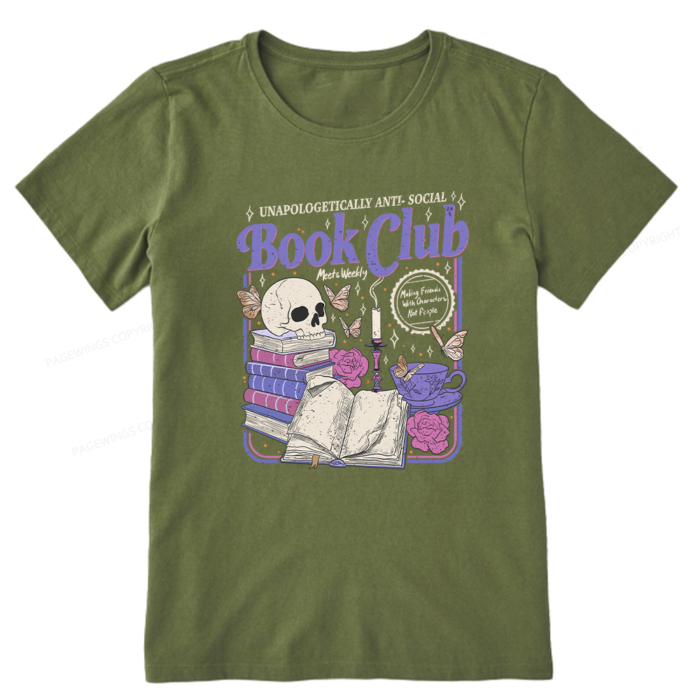 Pagewings Anti Social Book Club Unisex Classic T-shirt