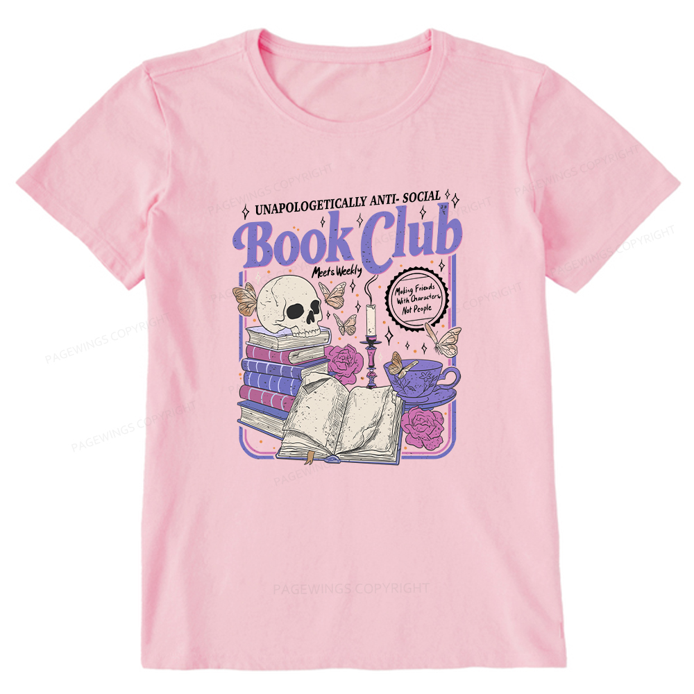 Pagewings Anti Social Book Club Unisex Classic T-shirt