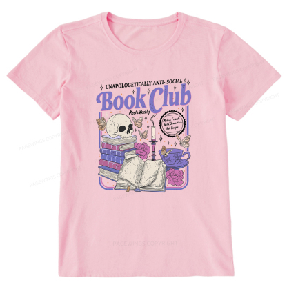 Pagewings Anti Social Book Club Unisex Classic T-shirt