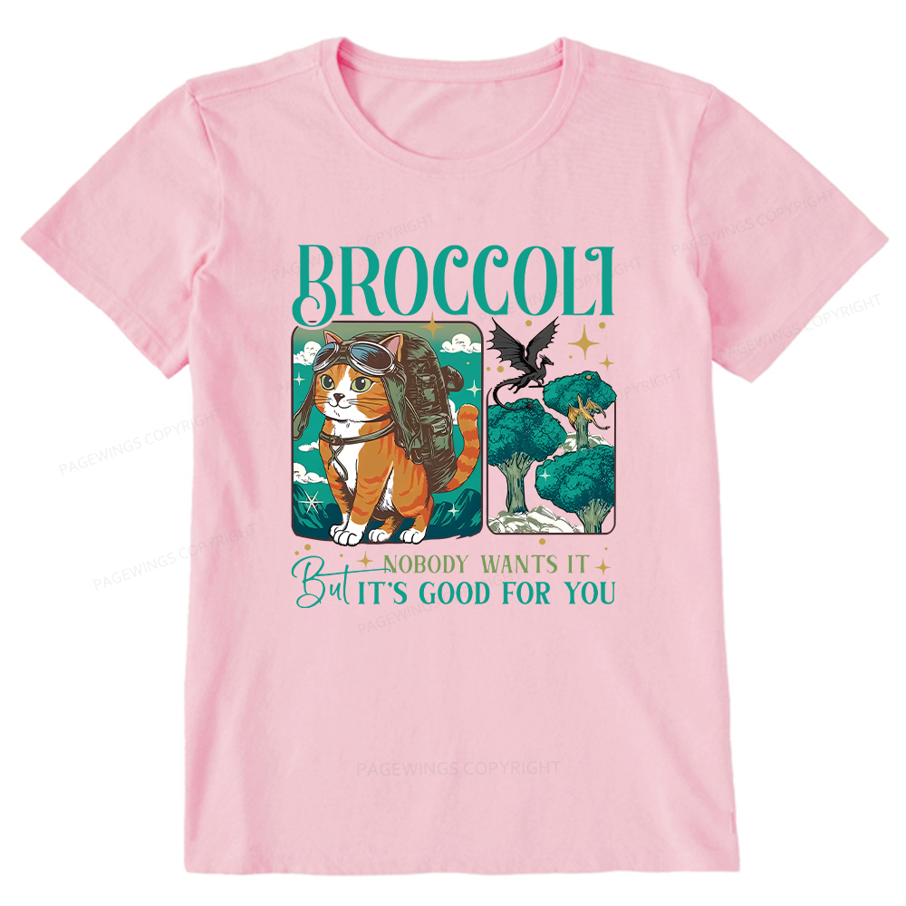 Pagewings Onyx Storm Broccoli Cat Unisex Classic T-shirt