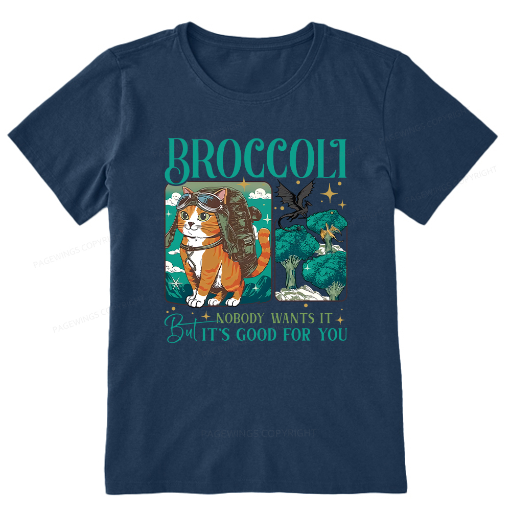 Pagewings Onyx Storm Broccoli Cat Unisex Classic T-shirt