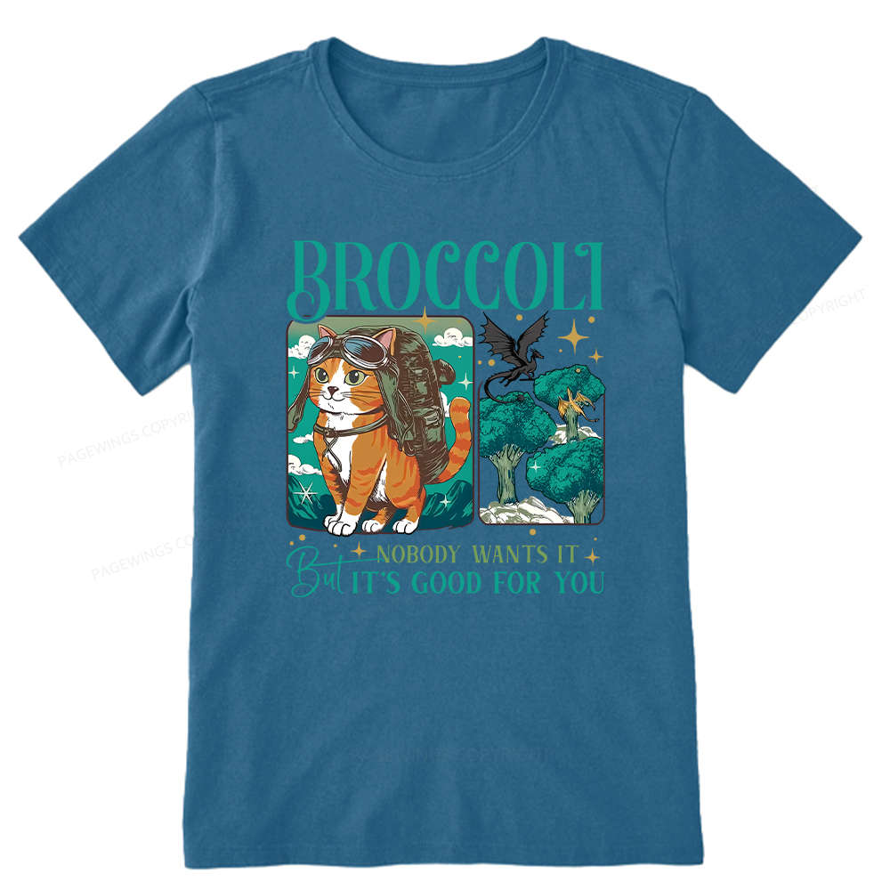 Pagewings Onyx Storm Broccoli Cat Unisex Classic T-shirt