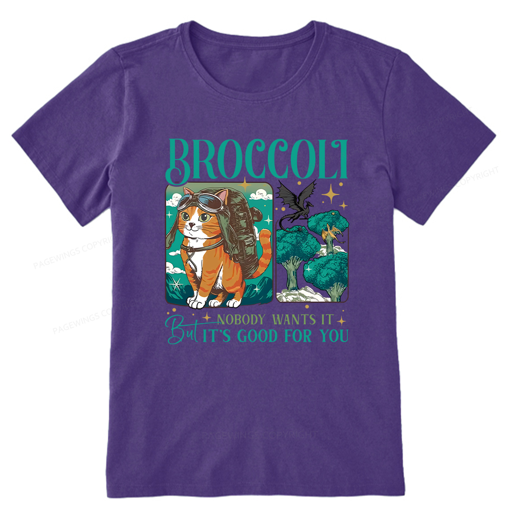 Pagewings Onyx Storm Broccoli Cat Unisex Classic T-shirt