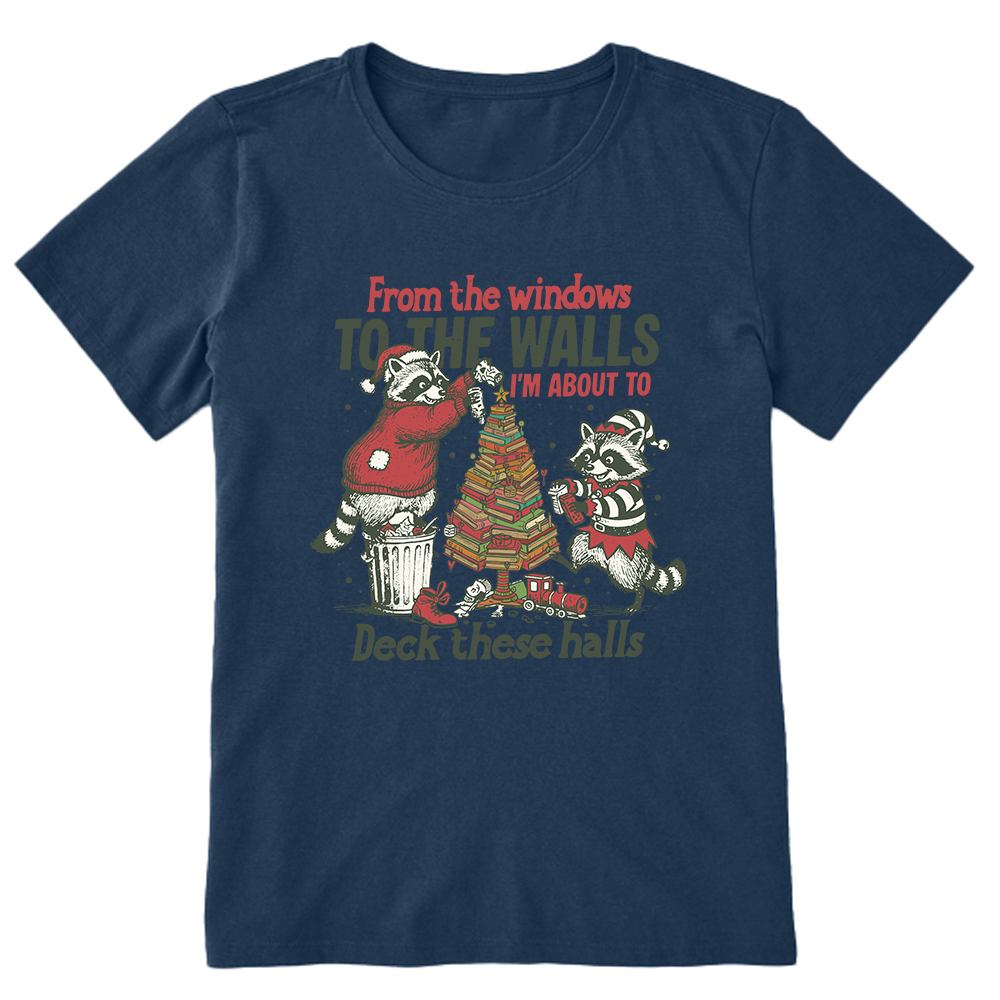 Pagewings I'm About To Deck These Halls Christmas Unisex Classic T-shirt