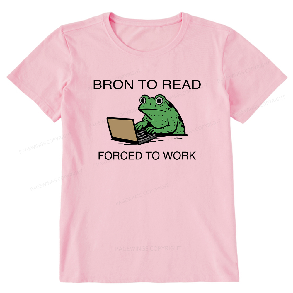 Pagewings Born to Read Forced to Work Unisex Classic T-shirt