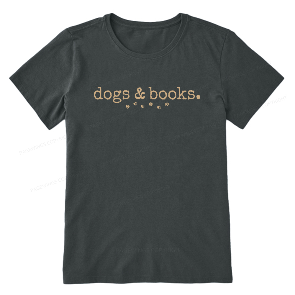 Pagewings Dogs & Books Unisex Classic T-shirt