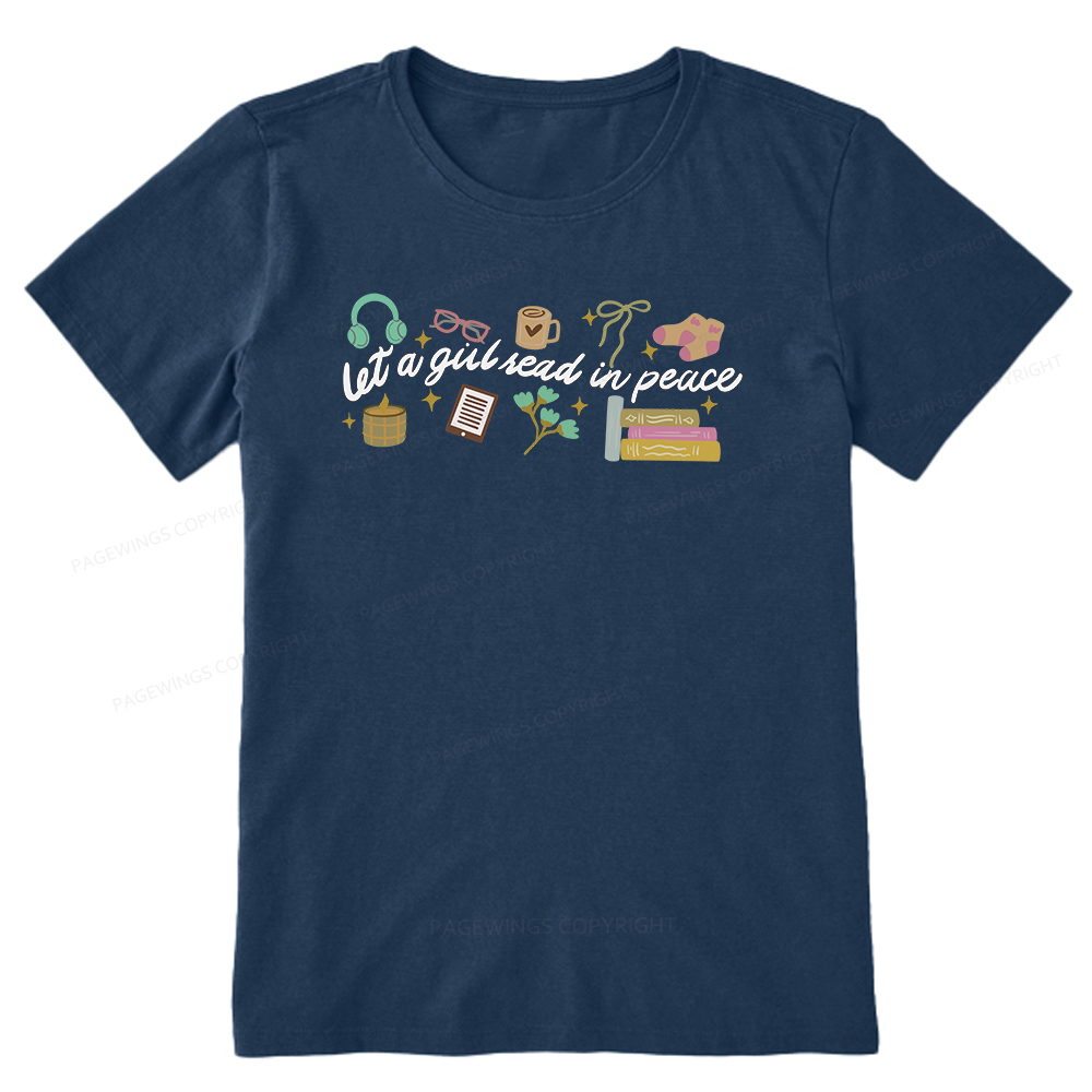 Pagewings Let a Girl Read in Peace Unisex Classic T-shirt