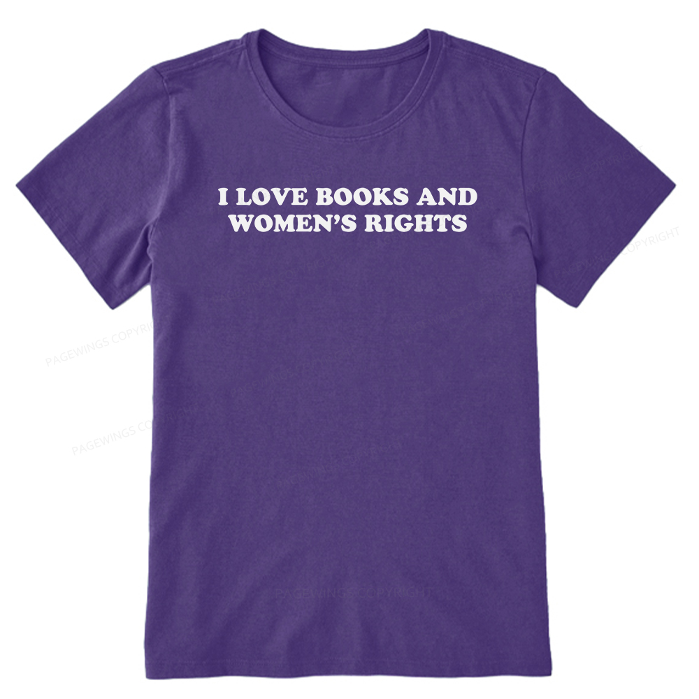 Pagewings I Love Books And Women's Rights Unisex Classic T-shirt